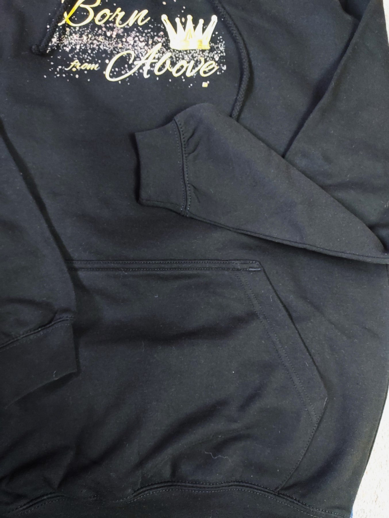 Christian college hoodie - Born from Above black