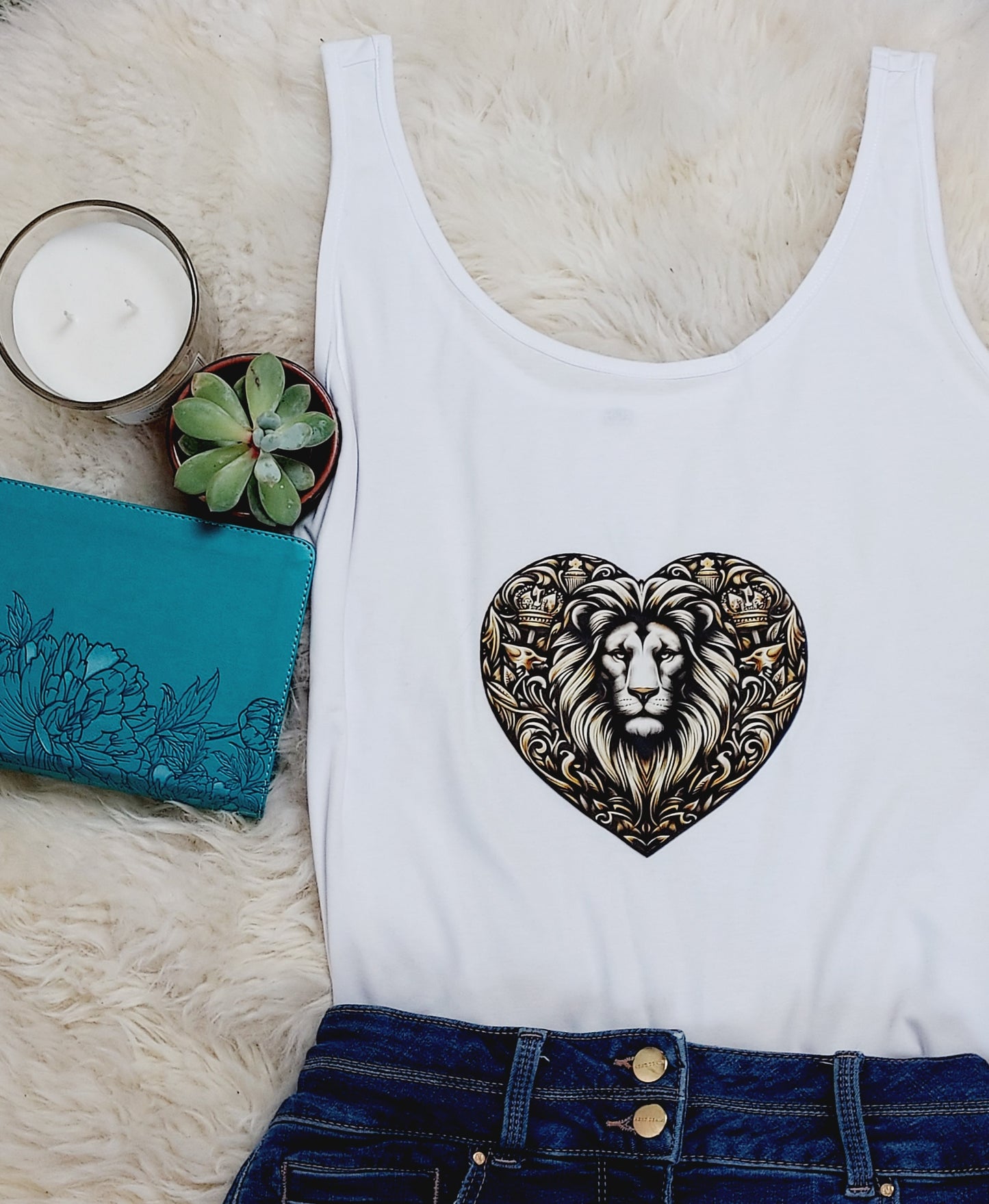 Lion of Judah Christian Tank Top for women