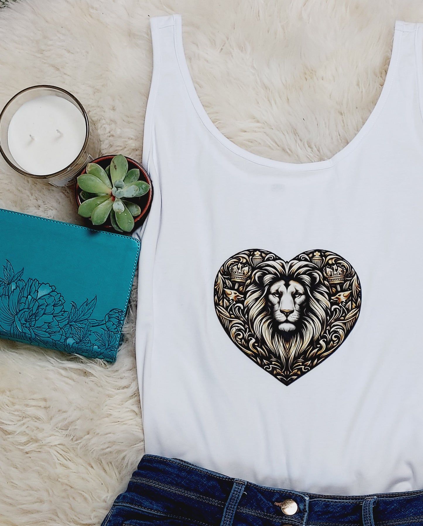 Lion of Judah Christian Tank Top for women