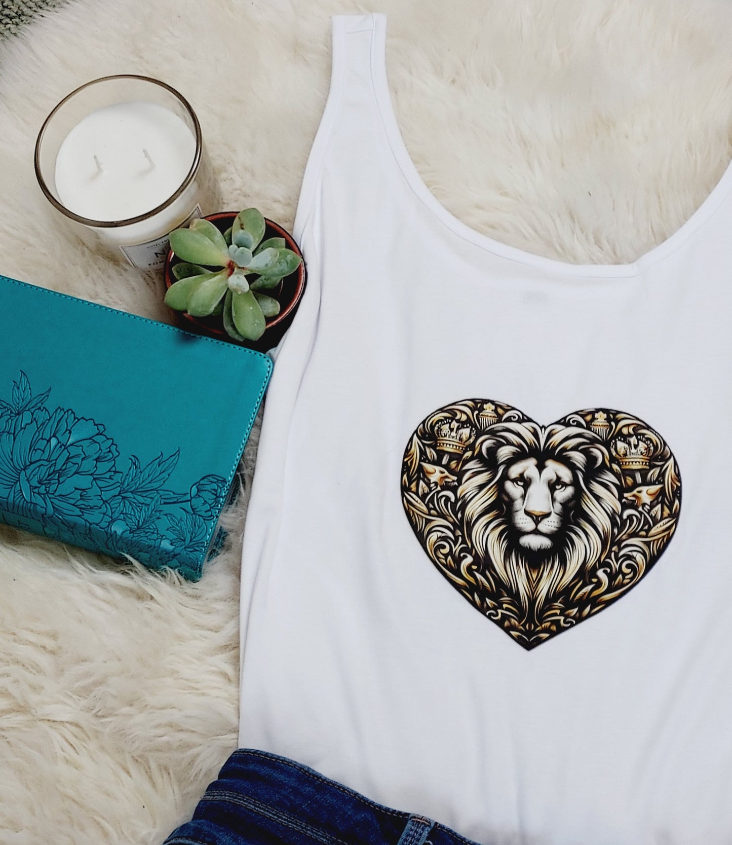 Lion of Judah Christian Tank Top for women