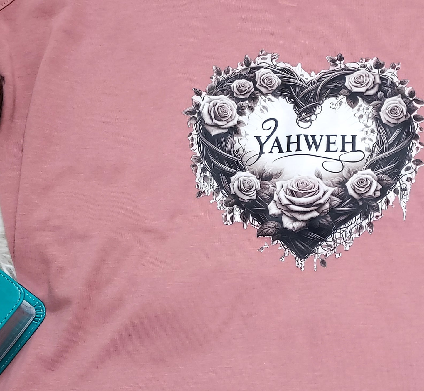 Christian Tank Top for women with Yahweh love heart design