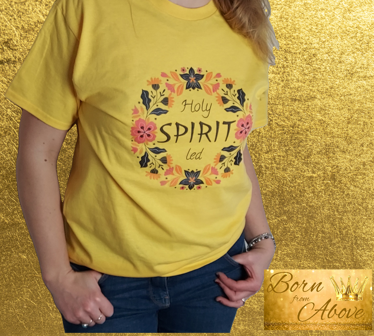 Christian T-Shirts for Women - Express Your Faith | Born from Above UK