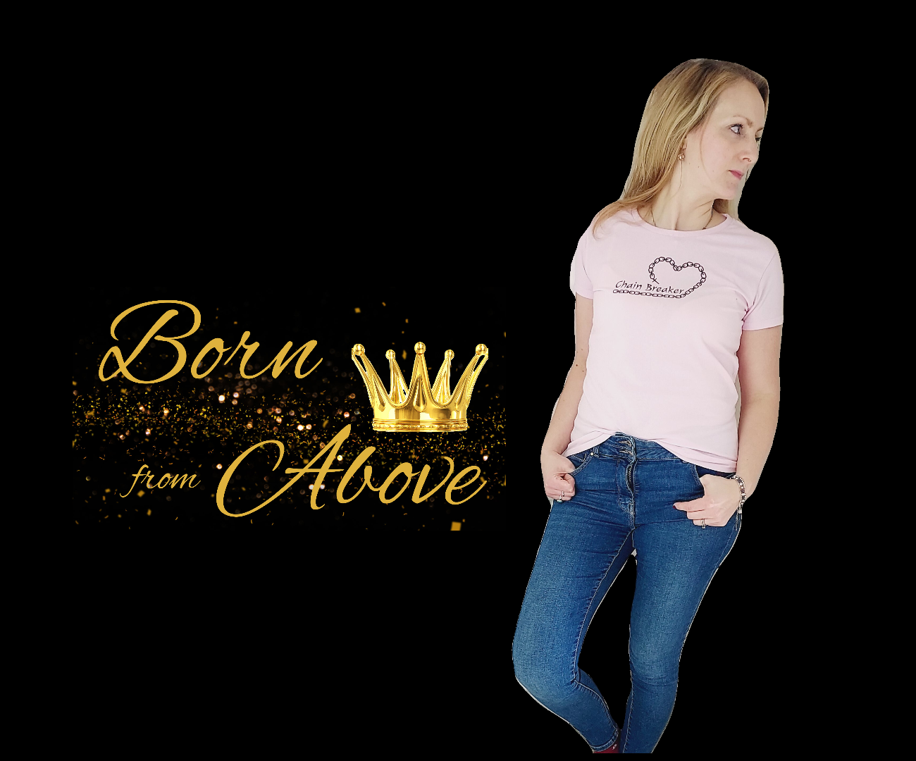 Stylish Women's Christian T-Shirts | Born from Above