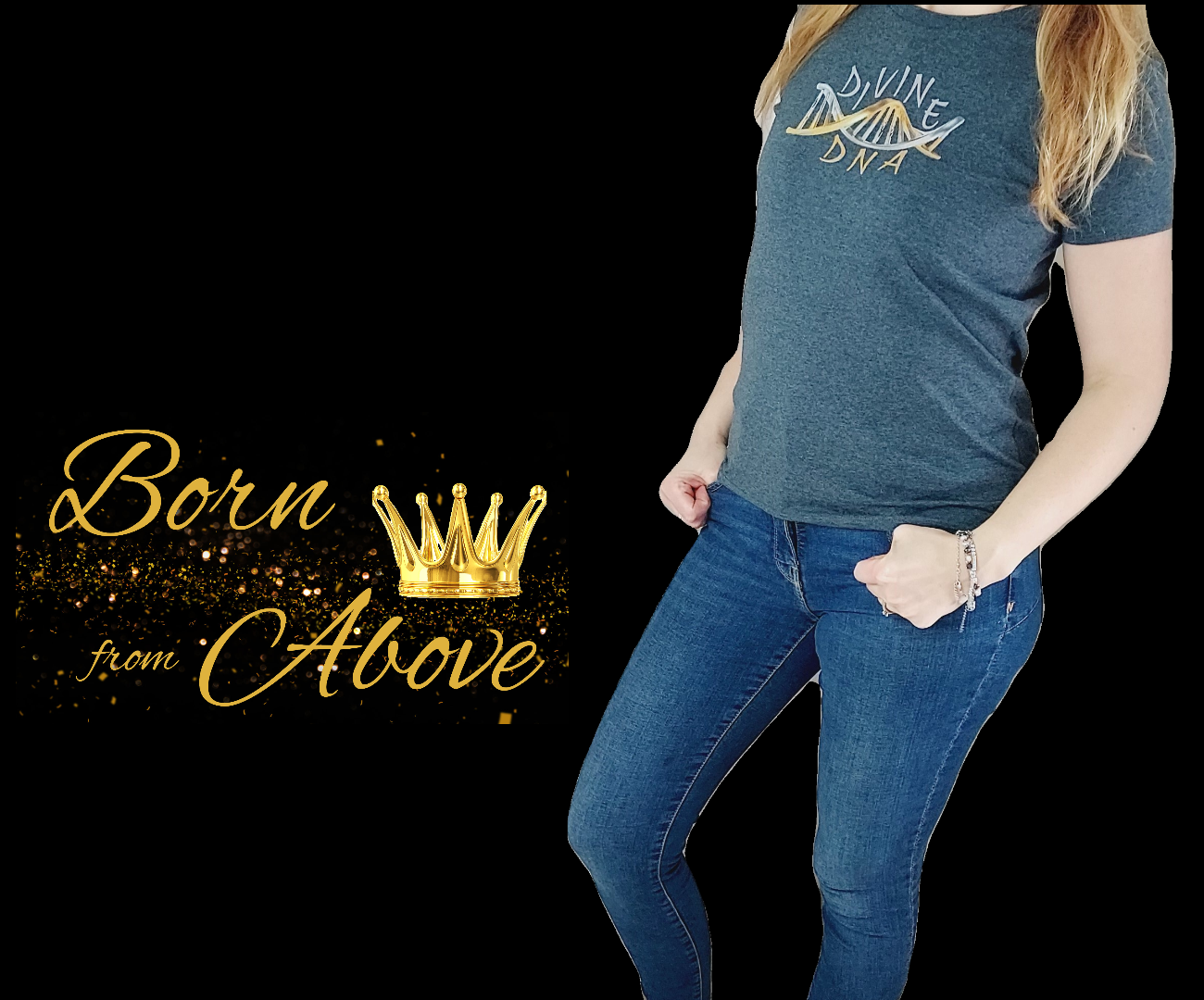 Shop Stylish Women's Christian T-Shirts | Born from Above UK