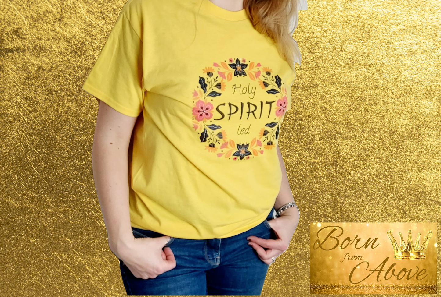 Christian T-Shirts for Women - Express Your Faith | Born from Above UK