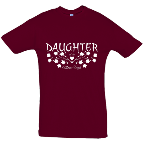 Daughter of the Most High - everyday short sleeve t-shirt (white print)