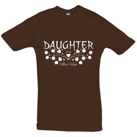 Daughter of the Most High - everyday short sleeve t-shirt (white print)